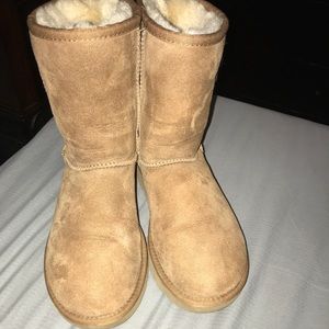 Short chestnut uggs. Like new